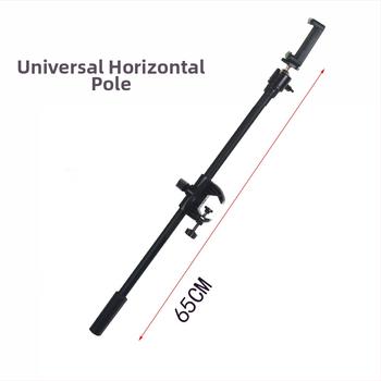 Teleskopiskais mikrofonu rāmis telefonam un planšetēm uz statīva – sakausējums, pielāgojams