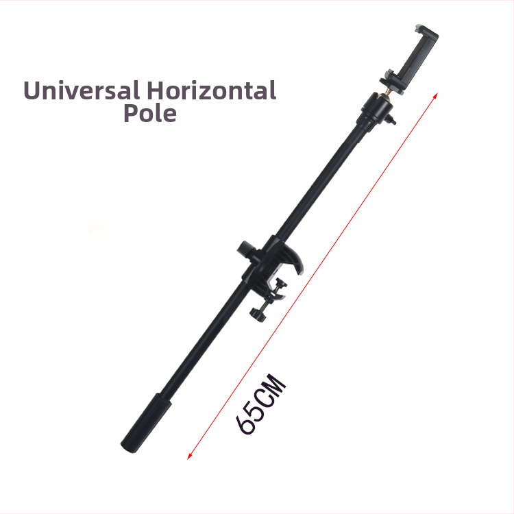 Teleskopiskais mikrofonu rāmis telefonam un planšetēm uz statīva – sakausējums, pielāgojams