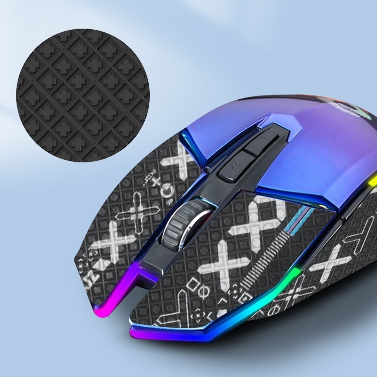 Подложка за мишка против хлъзгане за Daryyou EM915; гумена подложка; пластмасова формовка; антихлъзгаща; пот-абсорбираща и водоустойчива