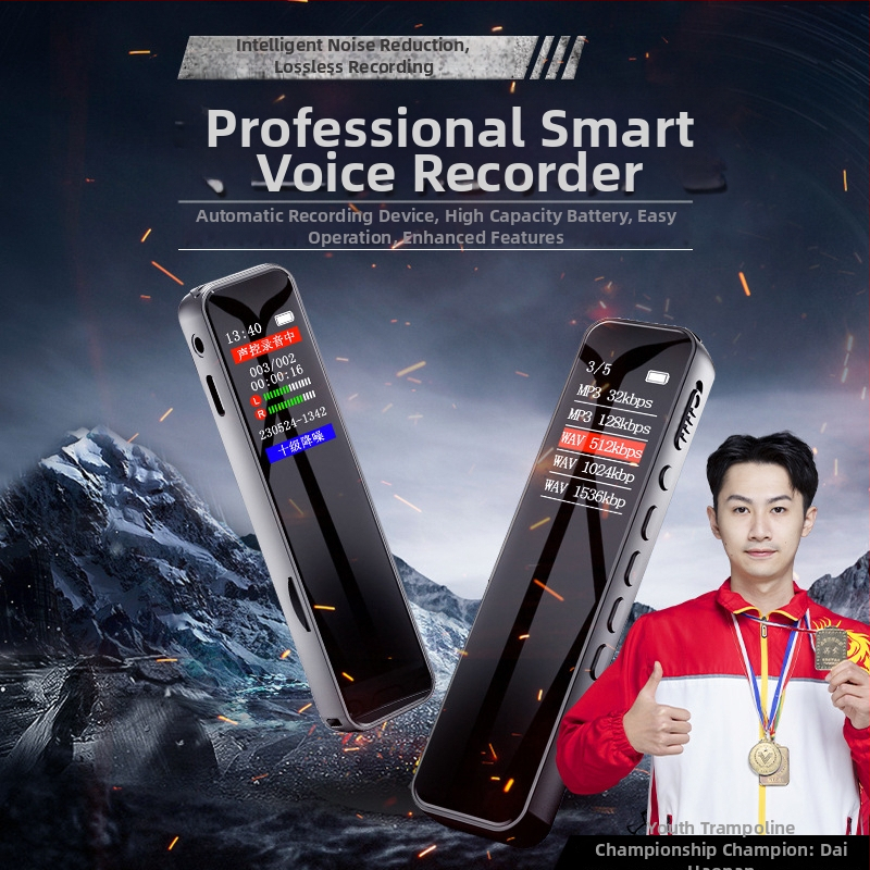 Zhongke Leopard felvételi toll, 128MB tárhely, 1,1 hüvelykes méret, autós szivargyújtóval táplált, ideális előadásokhoz és értekezletekhez