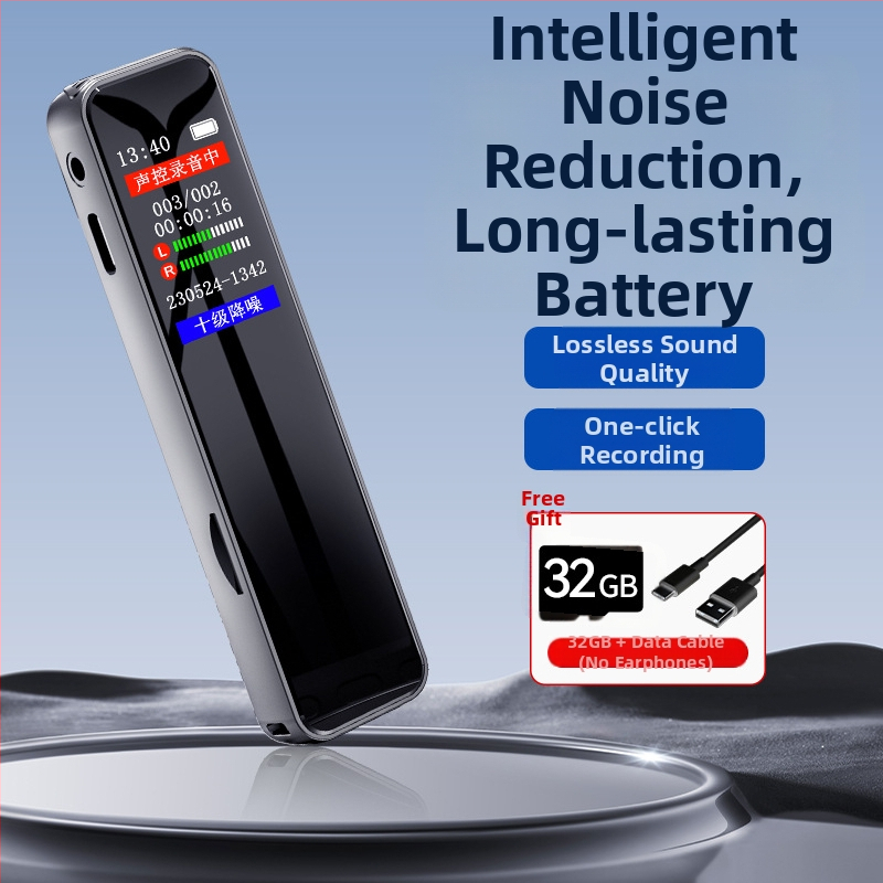 Zhongke Leopard felvételi toll, 128MB tárhely, 1,1 hüvelykes méret, autós szivargyújtóval táplált, ideális előadásokhoz és értekezletekhez