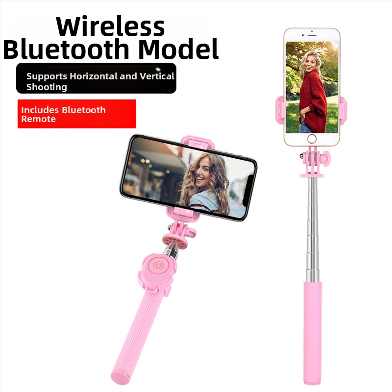 Selfie stick C8 ar Bluetooth, LED apgaismojumu un tālvadību – nerūsējošā tērauda telefona monopods