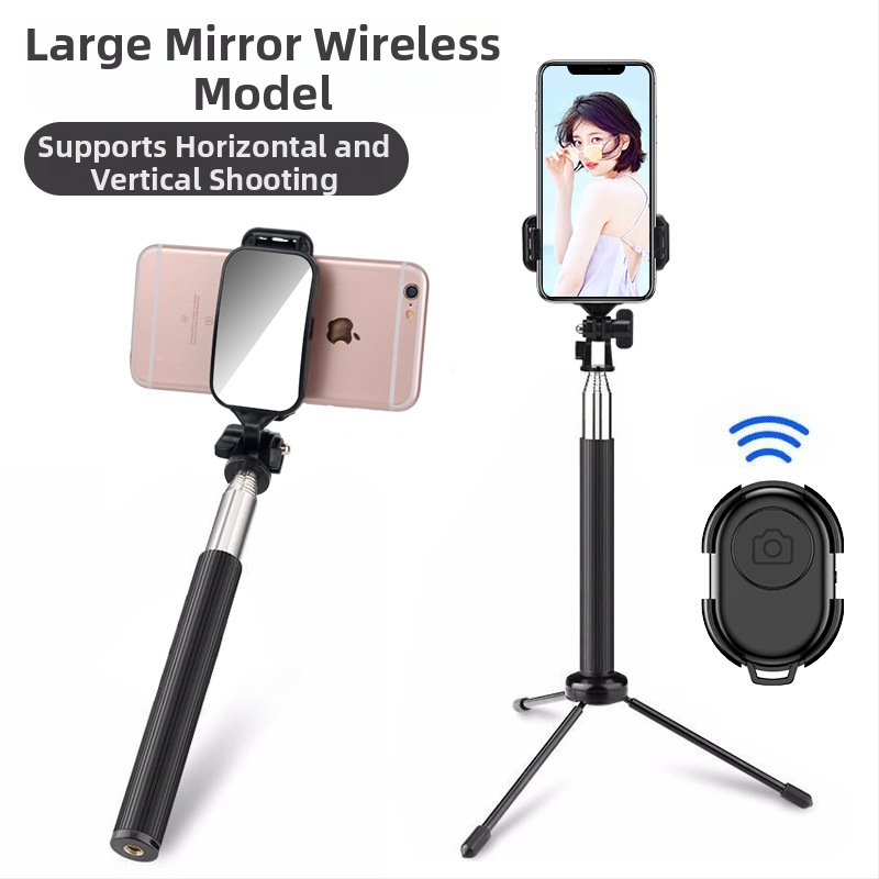 Selfie stick C8 ar Bluetooth, LED apgaismojumu un tālvadību – nerūsējošā tērauda telefona monopods