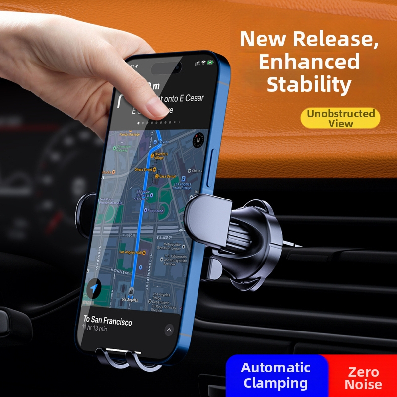 Držač za telefon u automobilu na izlaz zraka - univerzalni snap-on, Double Chi, za navigaciju i pozive bez ruku