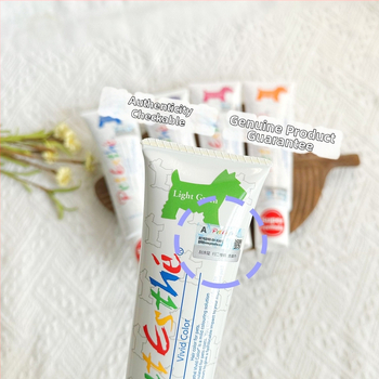 Vopsea pentru câini – pe bază de silicon, netoxică, Bright Aisi, cremă medie, pentru câini