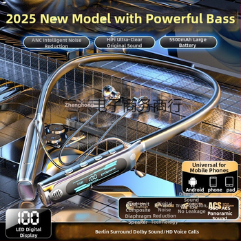 Bezvadu Bluetooth Lavalier Austiņas ar automašīnas Handsfree, 10 m darbības diapazons, retro stils