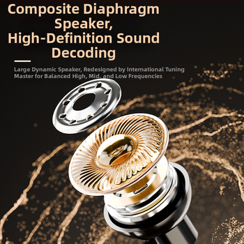 Bezvadu Bluetooth Lavalier Austiņas ar automašīnas Handsfree, 10 m darbības diapazons, retro stils