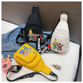 Dječja crossbody torba, Korejski stil, Gradska jednostavnost, Oxford tkanina, Zip zatvarač, Unutarnji džep sa zatvaračem, Bez podloge, Za svakodnevnu upotrebu