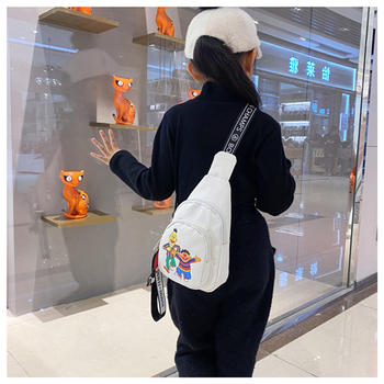 Dječja crossbody torba, Korejski stil, Gradska jednostavnost, Oxford tkanina, Zip zatvarač, Unutarnji džep sa zatvaračem, Bez podloge, Za svakodnevnu upotrebu