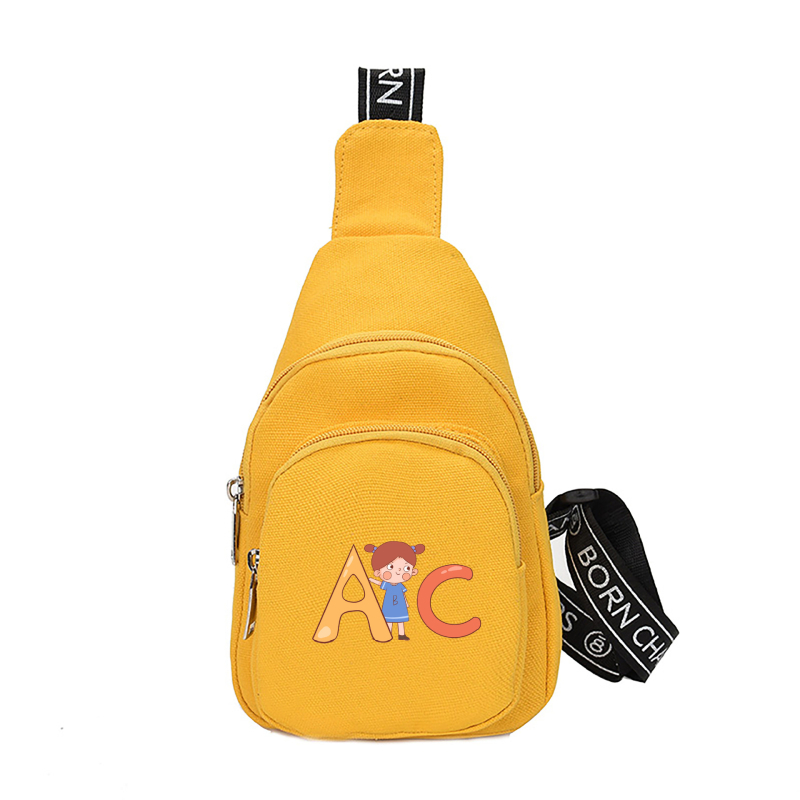 Dječja crossbody torba, Korejski stil, Gradska jednostavnost, Oxford tkanina, Zip zatvarač, Unutarnji džep sa zatvaračem, Bez podloge, Za svakodnevnu upotrebu