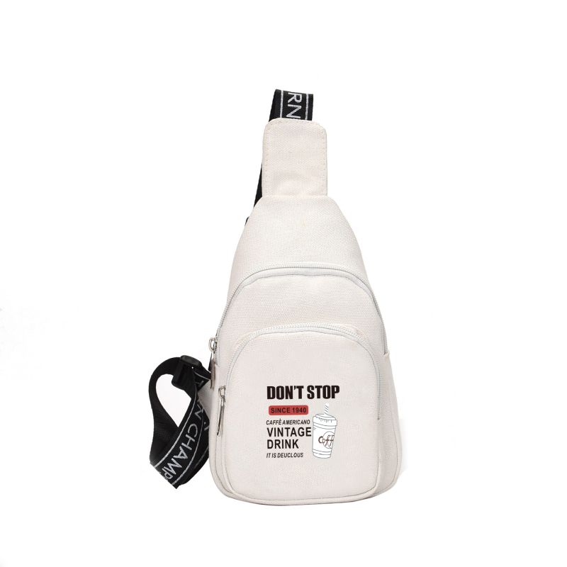 Dječja crossbody torba, Korejski stil, Gradska jednostavnost, Oxford tkanina, Zip zatvarač, Unutarnji džep sa zatvaračem, Bez podloge, Za svakodnevnu upotrebu