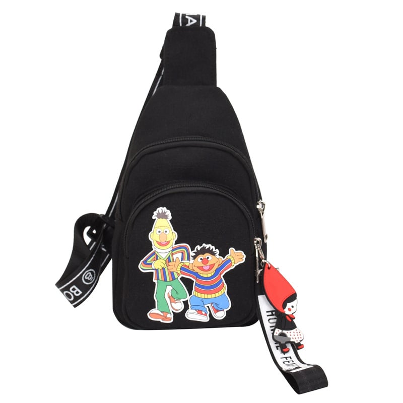 Dječja crossbody torba, Korejski stil, Gradska jednostavnost, Oxford tkanina, Zip zatvarač, Unutarnji džep sa zatvaračem, Bez podloge, Za svakodnevnu upotrebu