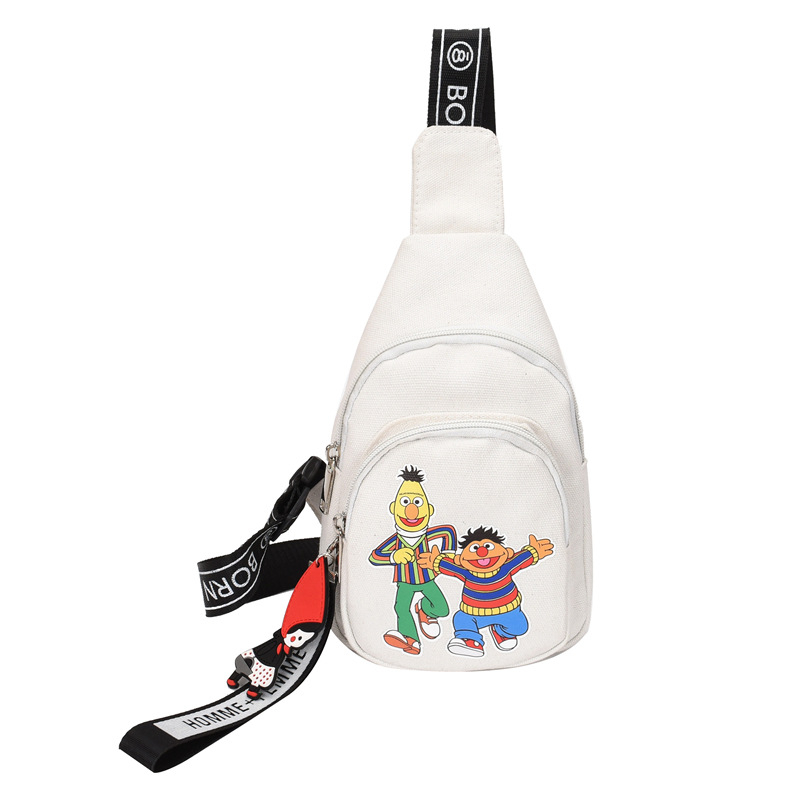 Dječja crossbody torba, Korejski stil, Gradska jednostavnost, Oxford tkanina, Zip zatvarač, Unutarnji džep sa zatvaračem, Bez podloge, Za svakodnevnu upotrebu