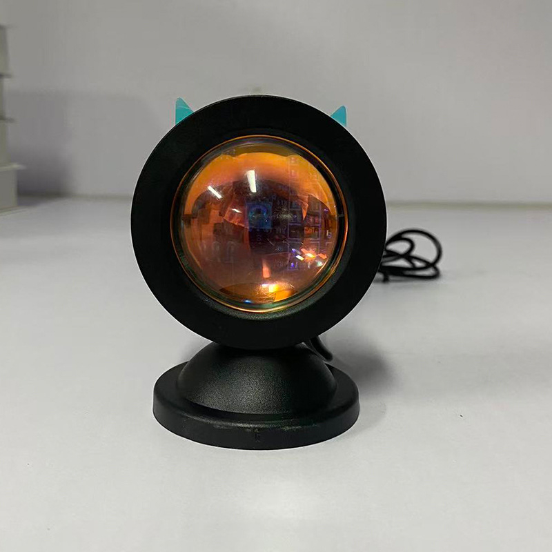 RGB mini saullēkts lampiņa fotografēšanai un tiešraidei — USB barošana, attālo kontroles vadība, 5V, 3W, galda stilisks