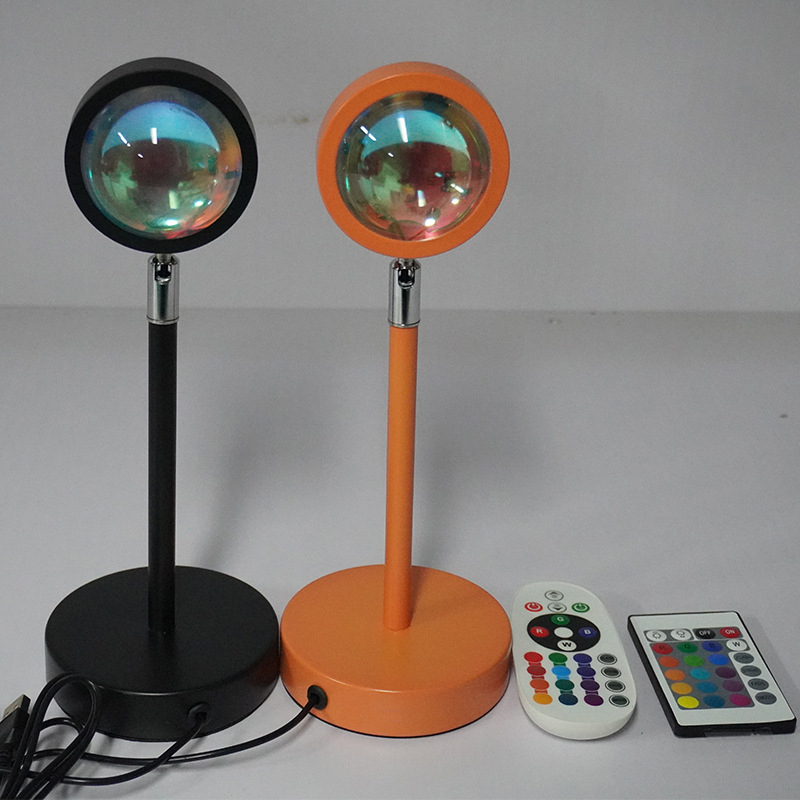 RGB mini saullēkts lampiņa fotografēšanai un tiešraidei — USB barošana, attālo kontroles vadība, 5V, 3W, galda stilisks