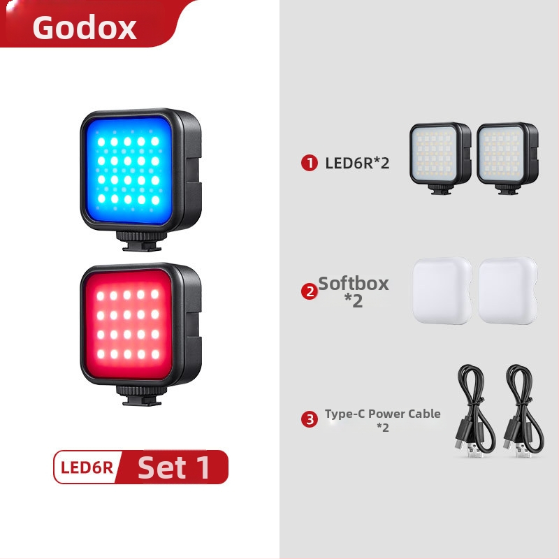Mini LED rasvjeta za dopunu, Model 6R, ručni uređaj s ugrađenom baterijom, za Live fotografiju (6W, 5V 2A)