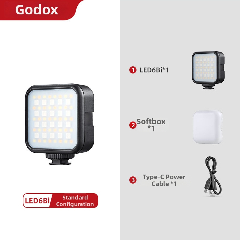 Mini LED rasvjeta za dopunu, Model 6R, ručni uređaj s ugrađenom baterijom, za Live fotografiju (6W, 5V 2A)