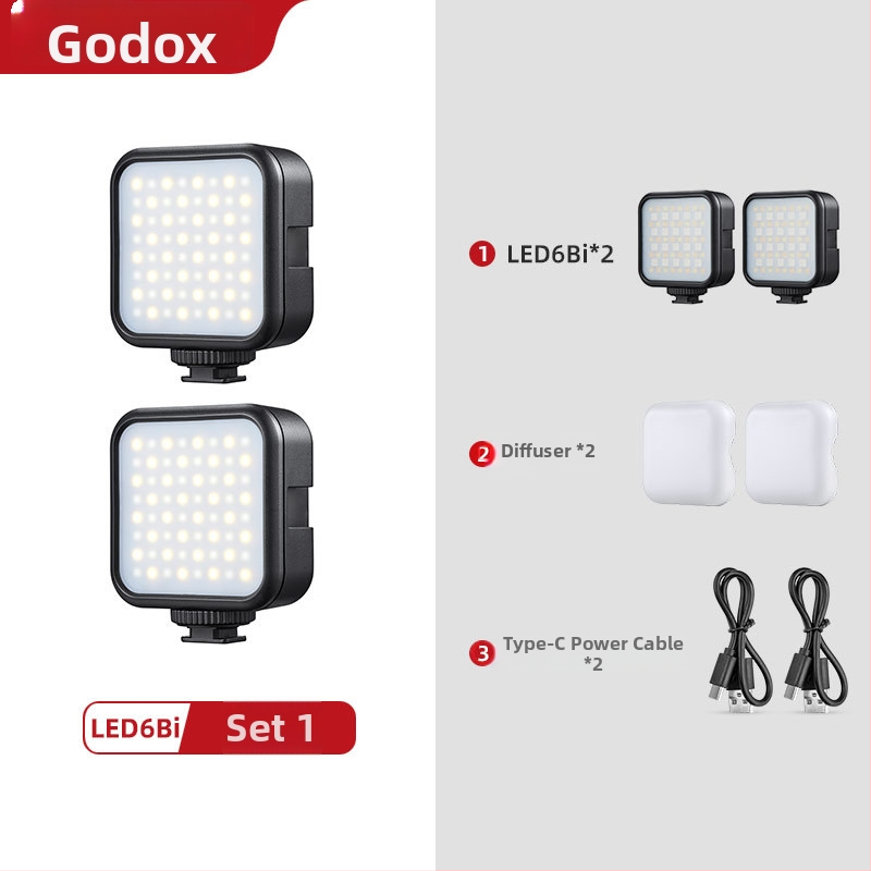 Mini LED rasvjeta za dopunu, Model 6R, ručni uređaj s ugrađenom baterijom, za Live fotografiju (6W, 5V 2A)
