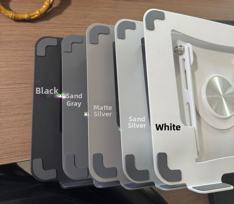 Sklopný stojan na notebook a tablet, 360° otáčavý kovový rám, JT16-R, karbónová oceľ, nastaviteľný uhol, odvádzanie tepla, pre zariadenia 10–17 palcov