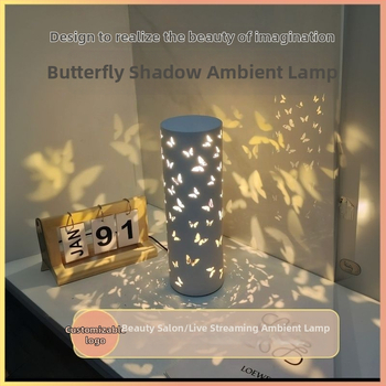 Sienas lampa tiešraides fona ar projekciju un atmosfēras antīkā stila, radošs guļamistabas apgaismojums; barošana AC; bez viedās kontroles; uzstādīšana uz sienas