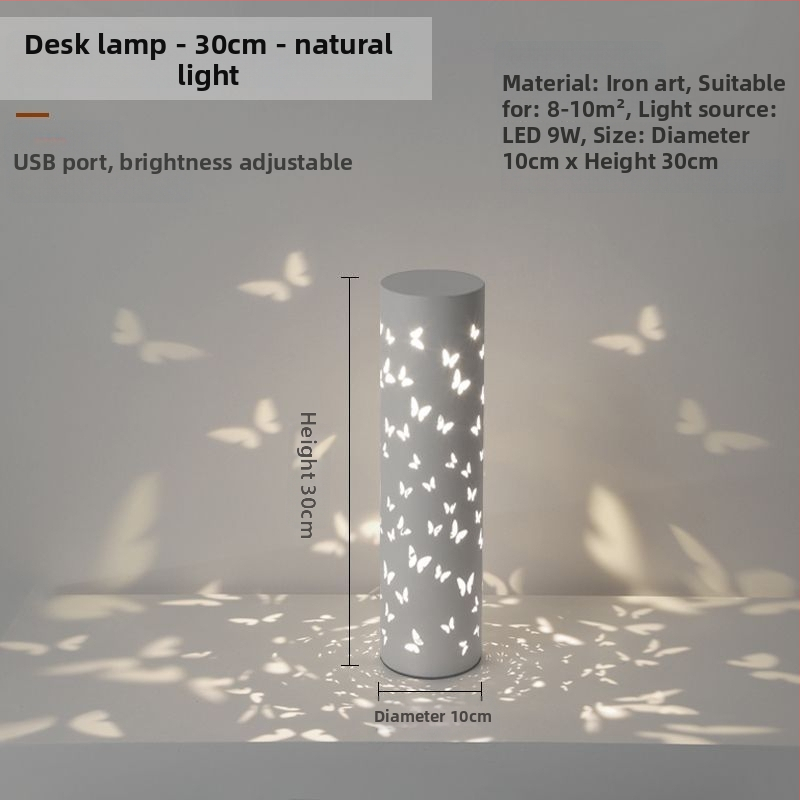 Sienas lampa tiešraides fona ar projekciju un atmosfēras antīkā stila, radošs guļamistabas apgaismojums; barošana AC; bez viedās kontroles; uzstādīšana uz sienas