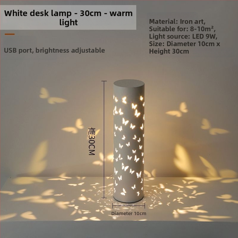 Sienas lampa tiešraides fona ar projekciju un atmosfēras antīkā stila, radošs guļamistabas apgaismojums; barošana AC; bez viedās kontroles; uzstādīšana uz sienas