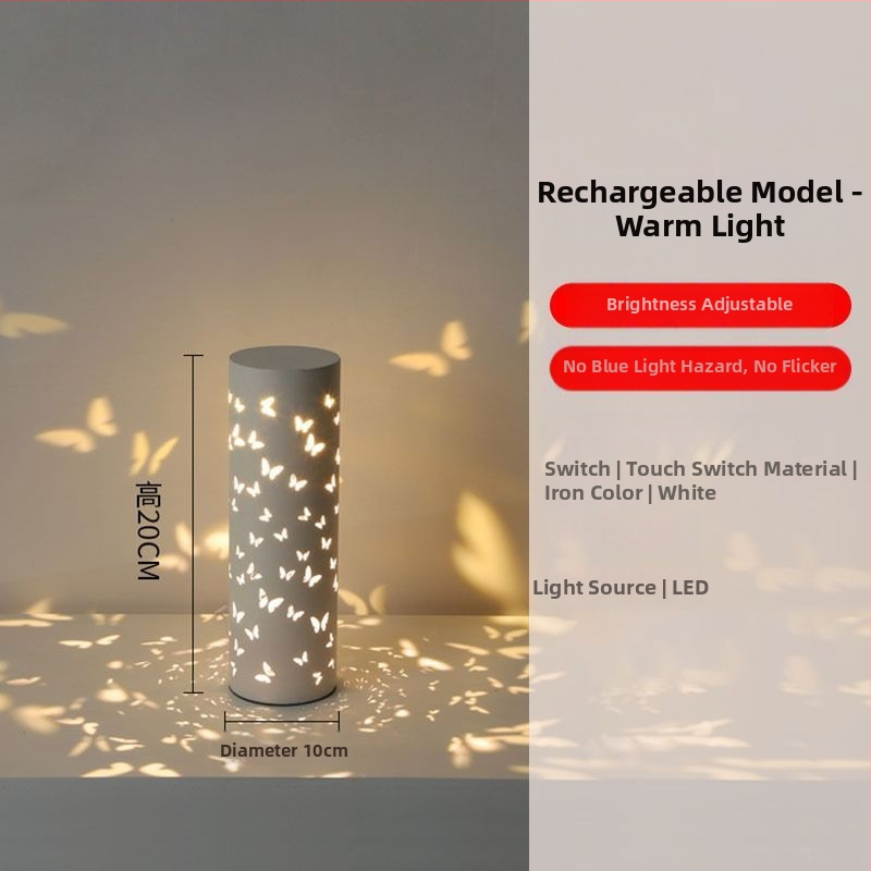 Sienas lampa tiešraides fona ar projekciju un atmosfēras antīkā stila, radošs guļamistabas apgaismojums; barošana AC; bez viedās kontroles; uzstādīšana uz sienas