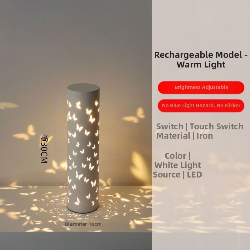 Sienas lampa tiešraides fona ar projekciju un atmosfēras antīkā stila, radošs guļamistabas apgaismojums; barošana AC; bez viedās kontroles; uzstādīšana uz sienas