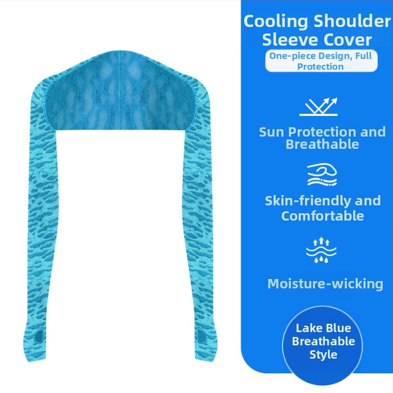 Manșete de protecție solară pentru activități în aer liber, din poliester, respirabile, unisex, potrivite pentru ciclism