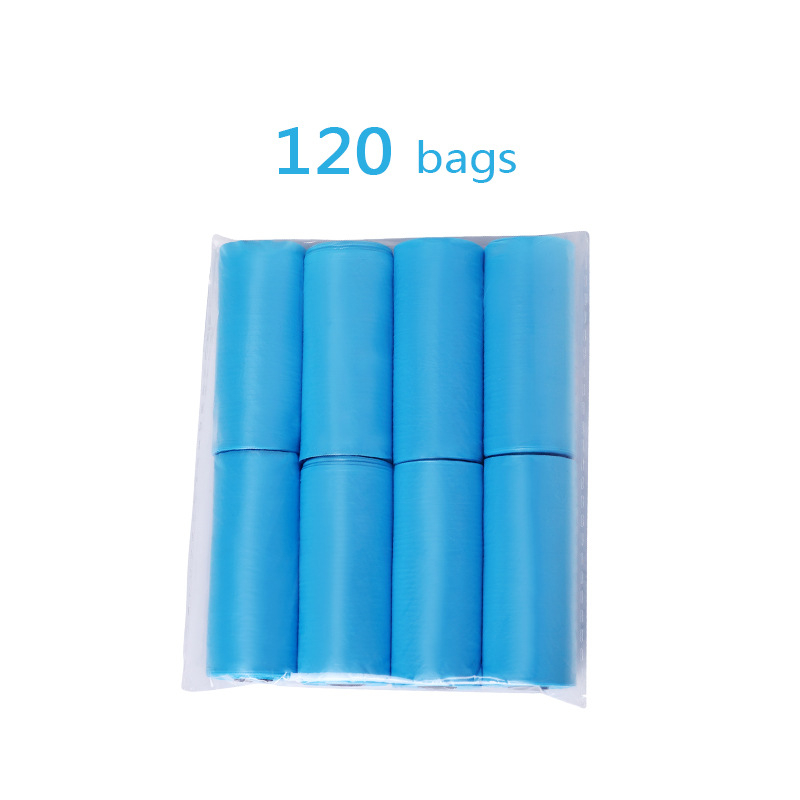 Βιοδιασπώμενες σακούλες αποβλήτων σκύλου από EPI+HDPE, επίπεδο άνοιγμα, συσκευασία OPP 6/8/12 τεμαχίων, κανονικό πάχος