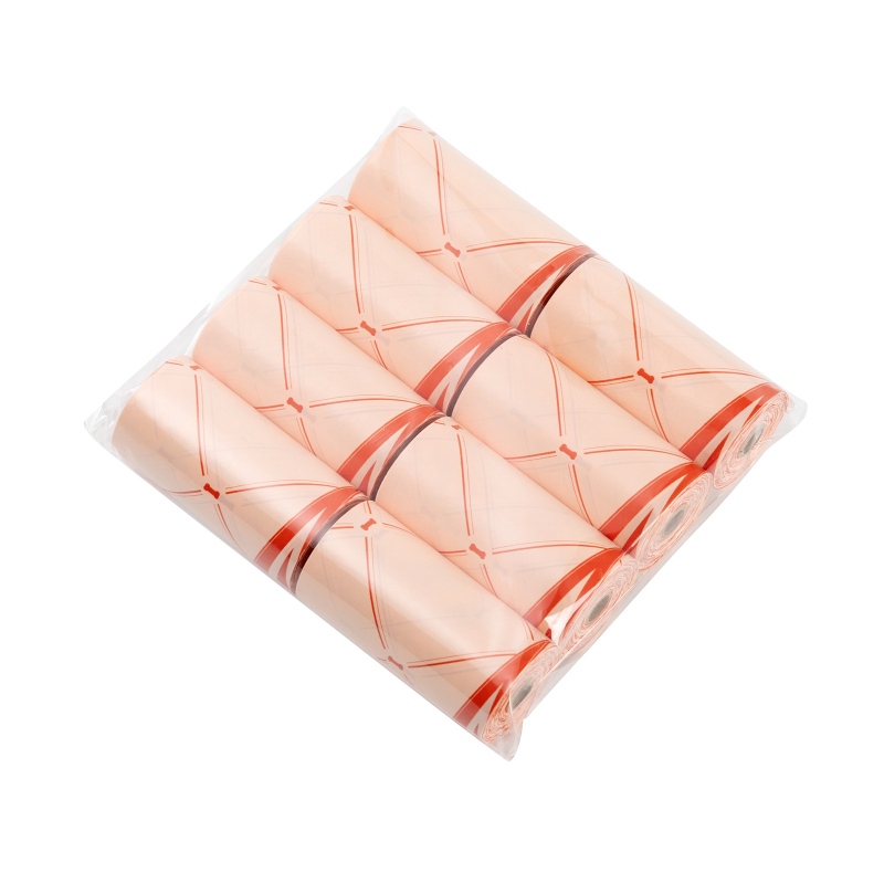 Βιοδιασπώμενες σακούλες αποβλήτων σκύλου από EPI+HDPE, επίπεδο άνοιγμα, συσκευασία OPP 6/8/12 τεμαχίων, κανονικό πάχος