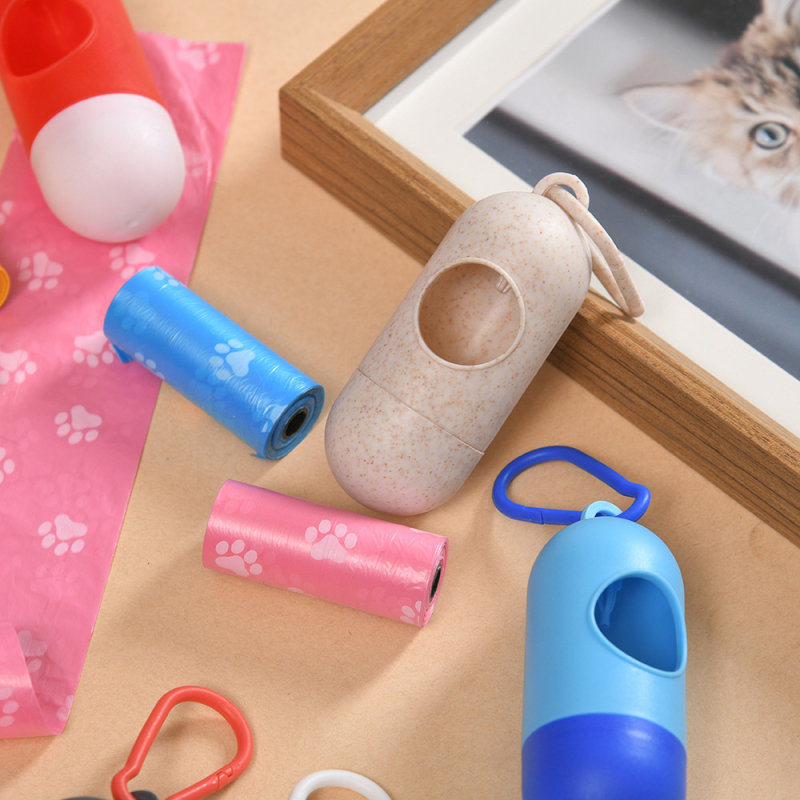 Δοχείο διανομής καψουλών για κατοικίδια με βιοδιασπώμενες σακούλες απορριμμάτων, πλαστικό σώμα, συνεχής κύλινδρος, προέλευση Zhejiang