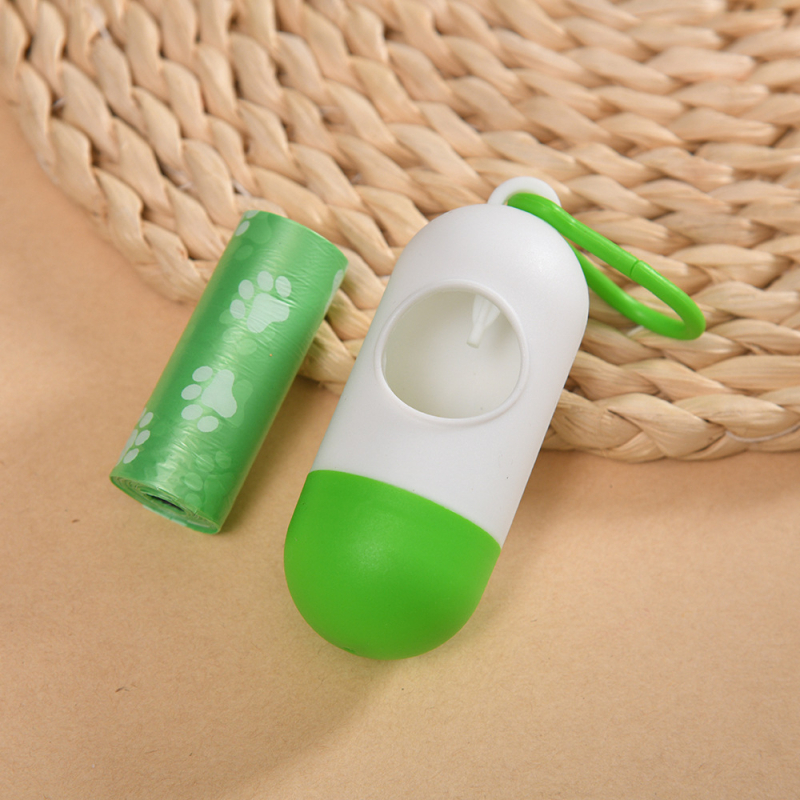 Δοχείο διανομής καψουλών για κατοικίδια με βιοδιασπώμενες σακούλες απορριμμάτων, πλαστικό σώμα, συνεχής κύλινδρος, προέλευση Zhejiang