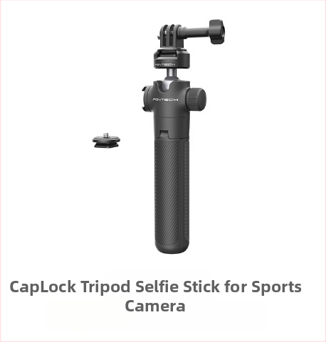 PGYTECH CapLock komplet za brzo oslobađanje za univerzalne sportske kamere, uključuje usisni držač, držač kacige i trokutasti selfie štap (model P-CG-141)