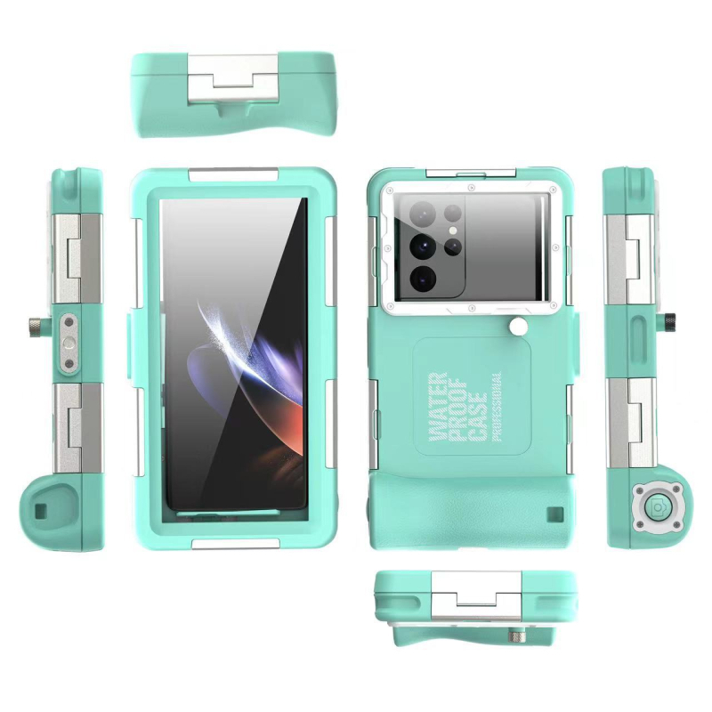 Carcasă subacvatică pentru telefon — a doua generație, compatibilă cu iPhone și Samsung, impermeabilă pentru fotografii în ape adânci, protecție la șocuri și uzură