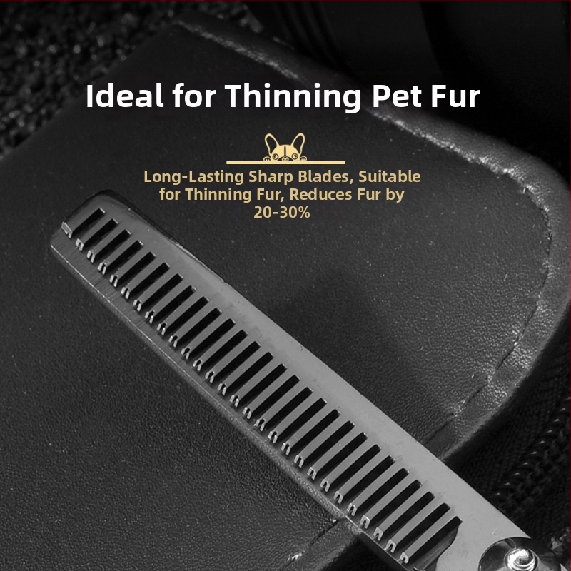 Dzīvnieku kopšanas šķēres – izliektas suņu šķēres, profesionāla kvalitāte, nerūsējošais tērauds 4Cr, Sillyfu