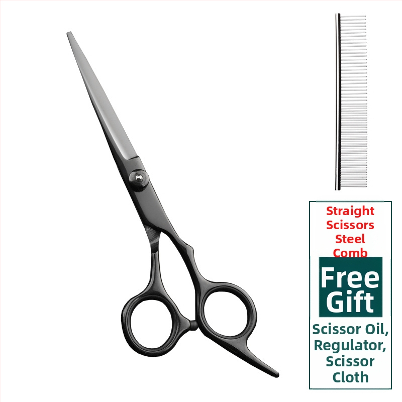 Foarfecă de îngrijire pentru animale de companie – foarfeci curbate pentru păr de câine, oțel inoxidabil 4Cr, Sillyfu