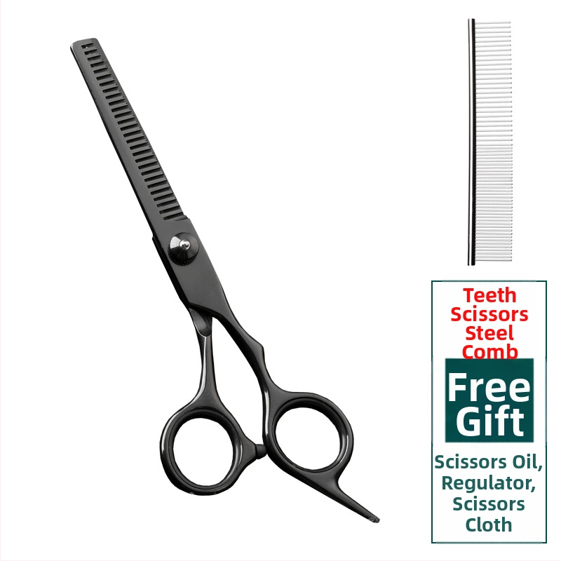 Foarfecă de îngrijire pentru animale de companie – foarfeci curbate pentru păr de câine, oțel inoxidabil 4Cr, Sillyfu