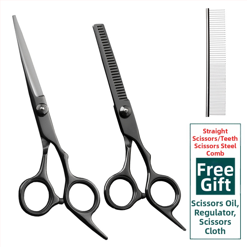 Foarfecă de îngrijire pentru animale de companie – foarfeci curbate pentru păr de câine, oțel inoxidabil 4Cr, Sillyfu