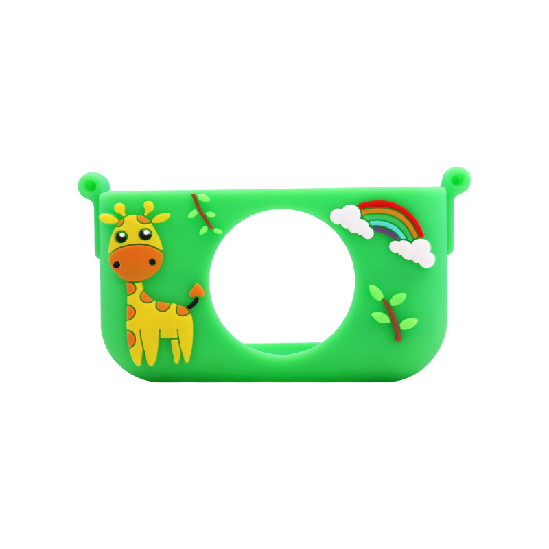 Carcasă mini pentru cameră pentru copii – unicorn astronaut, silicon, protecție anti-cadere, LCD de 1 inch, sub 1 MP