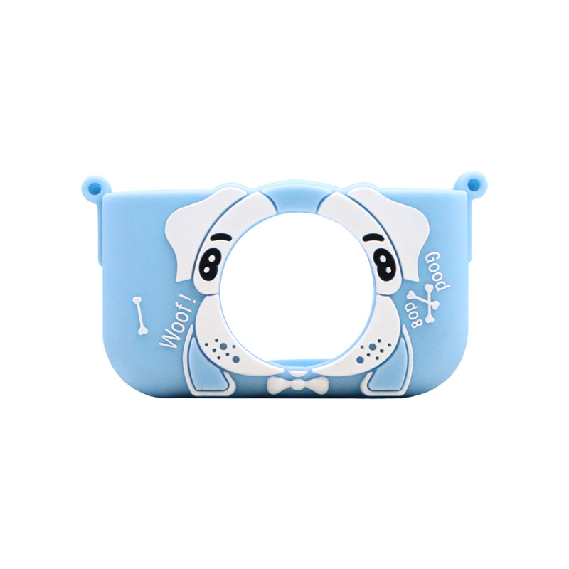 Carcasă mini pentru cameră pentru copii – unicorn astronaut, silicon, protecție anti-cadere, LCD de 1 inch, sub 1 MP