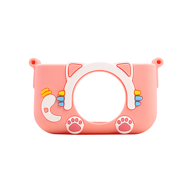 Carcasă mini pentru cameră pentru copii – unicorn astronaut, silicon, protecție anti-cadere, LCD de 1 inch, sub 1 MP