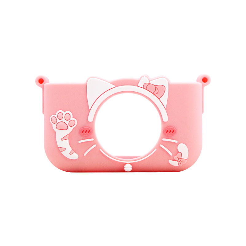 Carcasă mini pentru cameră pentru copii – unicorn astronaut, silicon, protecție anti-cadere, LCD de 1 inch, sub 1 MP