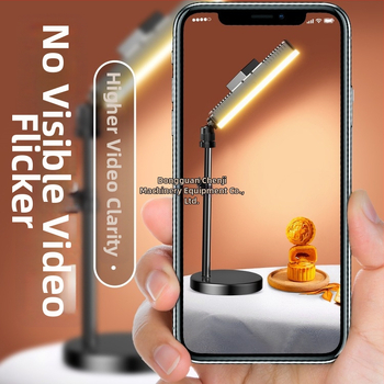 Food tablet light - iluminare desktop LED pentru fotografierea mâncării, fibră de carbon, compatibilitate universală