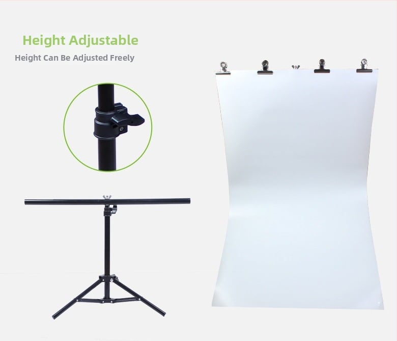 Panorámás fotózási állvány – Anyagok: műanyag és alumínium ötvözet, Teherbírás 3 kg, Csőátmérő 22/19/16 mm, Súly 2 kg