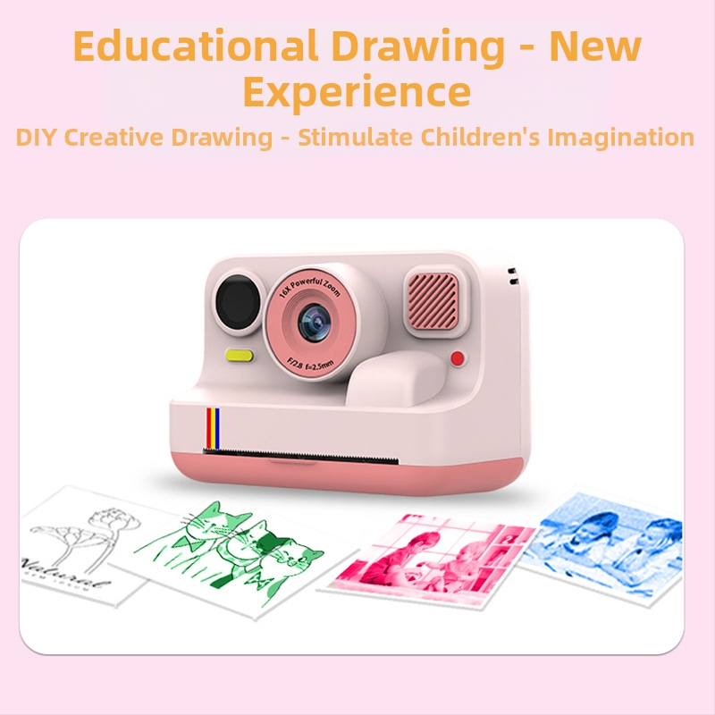 K12Pro Bluetooth värvilise printimise kaamera 1080P video, IPS-ekraan, ABS-korpus, umbes 4 tundi akut