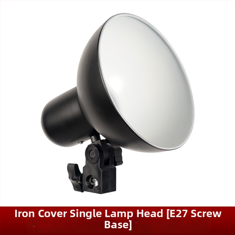 Abajur metal pentru iluminat fotografic cu soclu E27 – accesoriu de studio