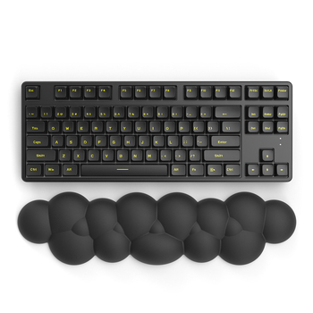 PIWIJOY suport de încheietură din silicon pentru tastatură mecanică – model nor, față dublă, anti-derapare, pentru gaming