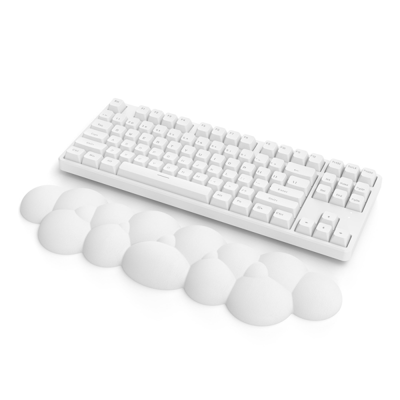 PIWIJOY suport de încheietură din silicon pentru tastatură mecanică – model nor, față dublă, anti-derapare, pentru gaming