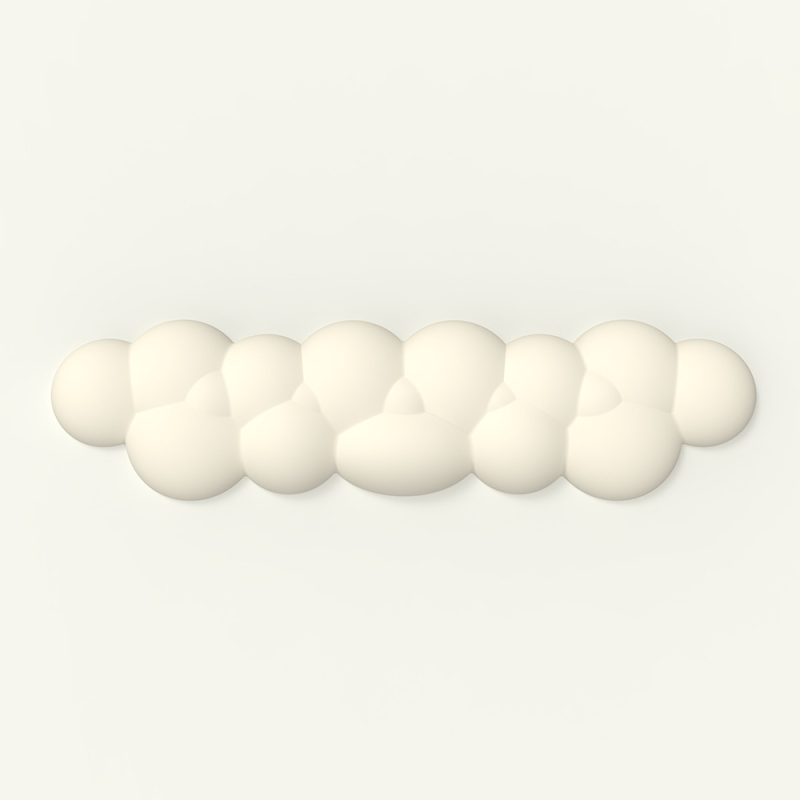 PIWIJOY suport de încheietură din silicon pentru tastatură mecanică – model nor, față dublă, anti-derapare, pentru gaming